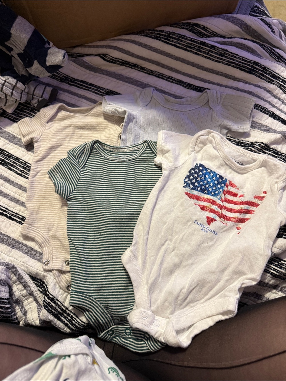 Lot of 4 newborn boys onesies